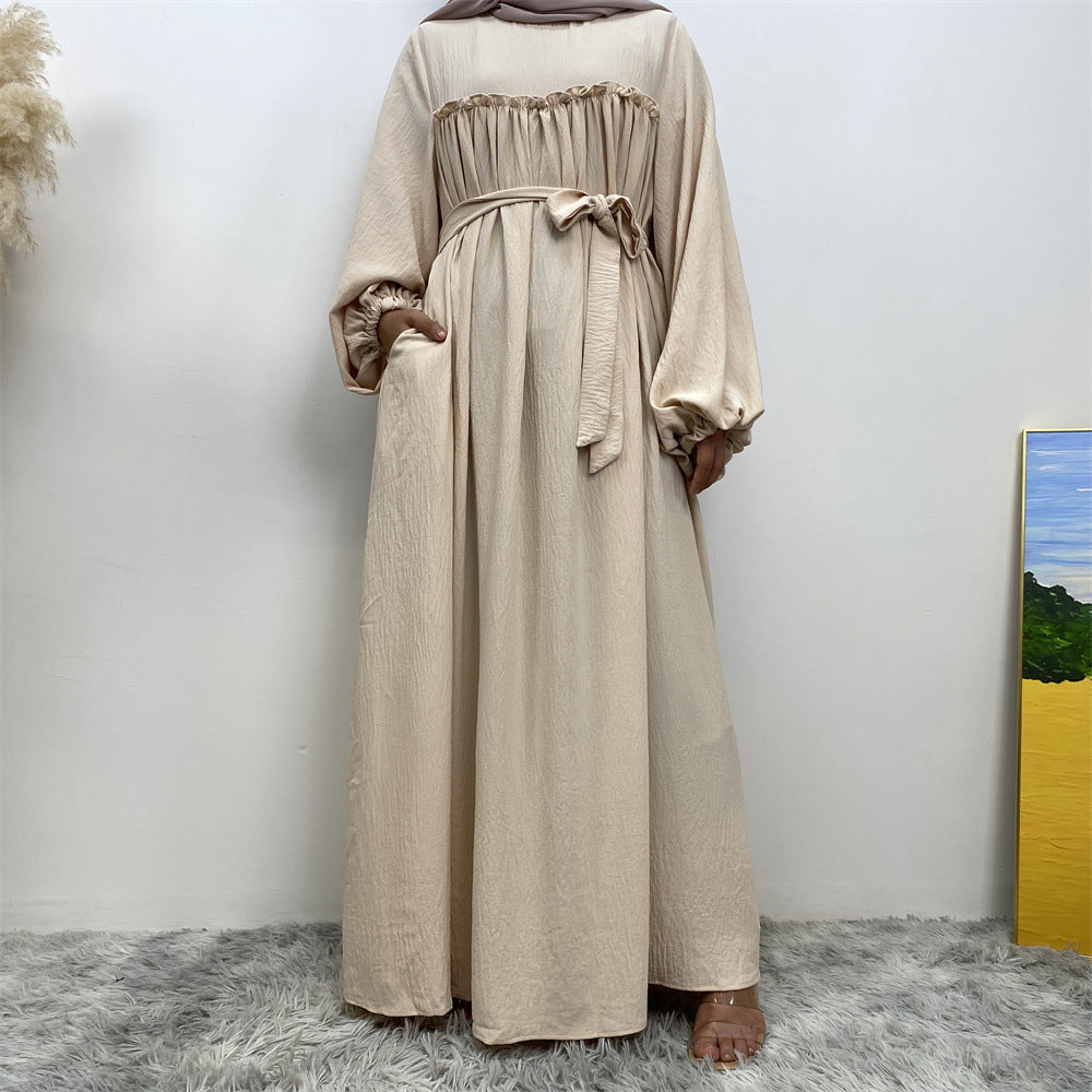 Muslim Abaya Dress with Side Pockets