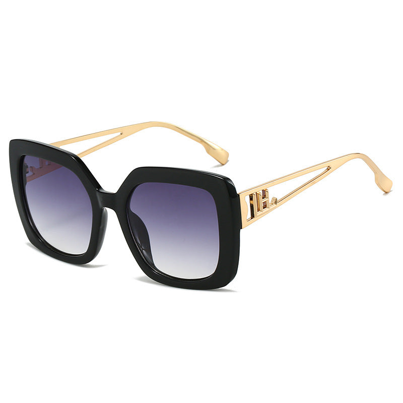 Sunglasses European and American Retro Square Sunglasses