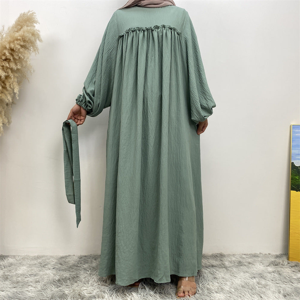 Muslim Abaya Dress with Side Pockets