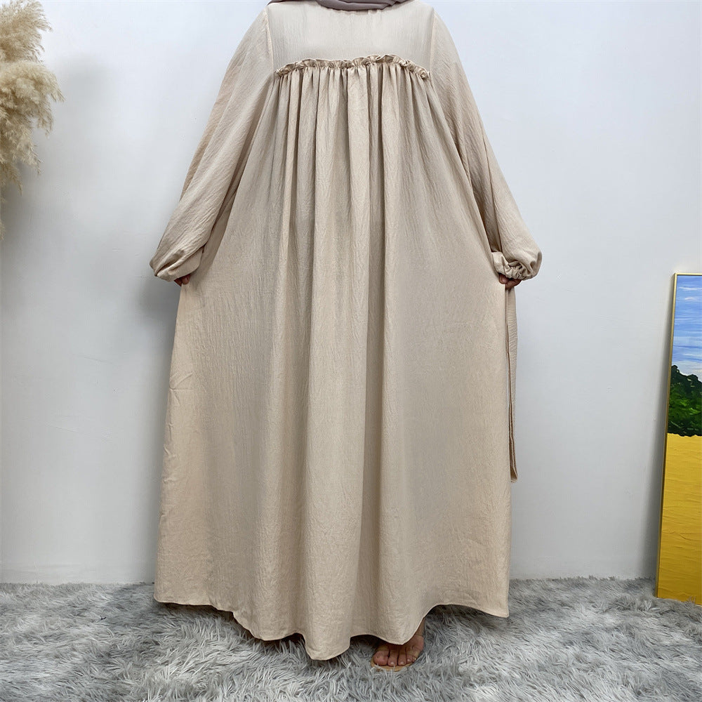 Muslim Abaya Dress with Side Pockets