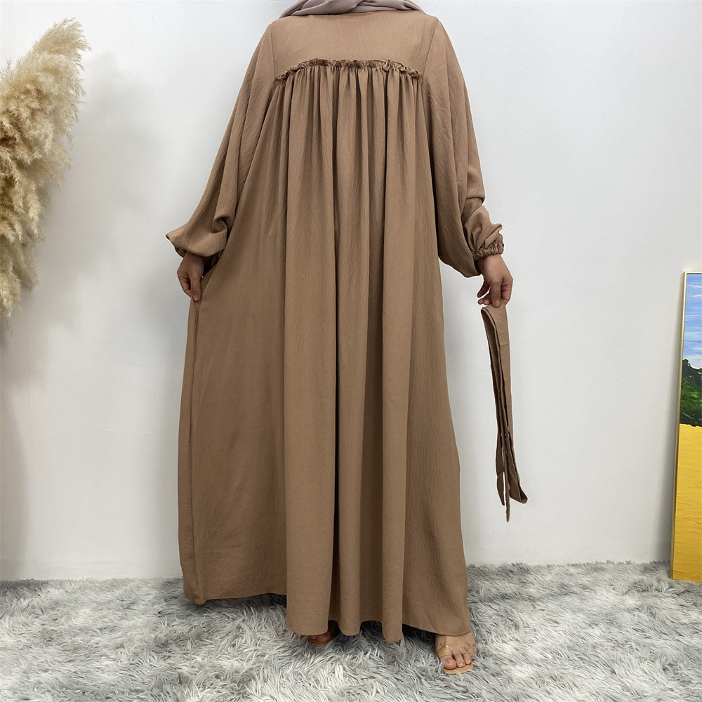 Muslim Abaya Dress with Side Pockets