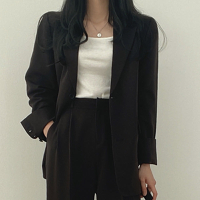 Women's Slim Fit Suit Jacket and Pants Set