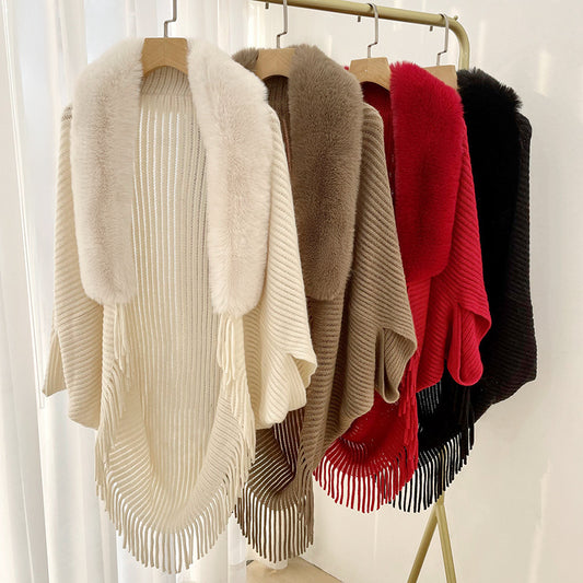 Womens knit cape