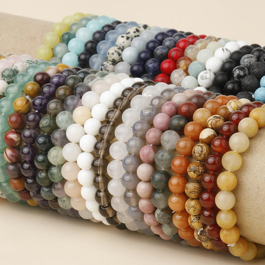 Natural Crystal Agate Tiger Eye Stone Bracelet