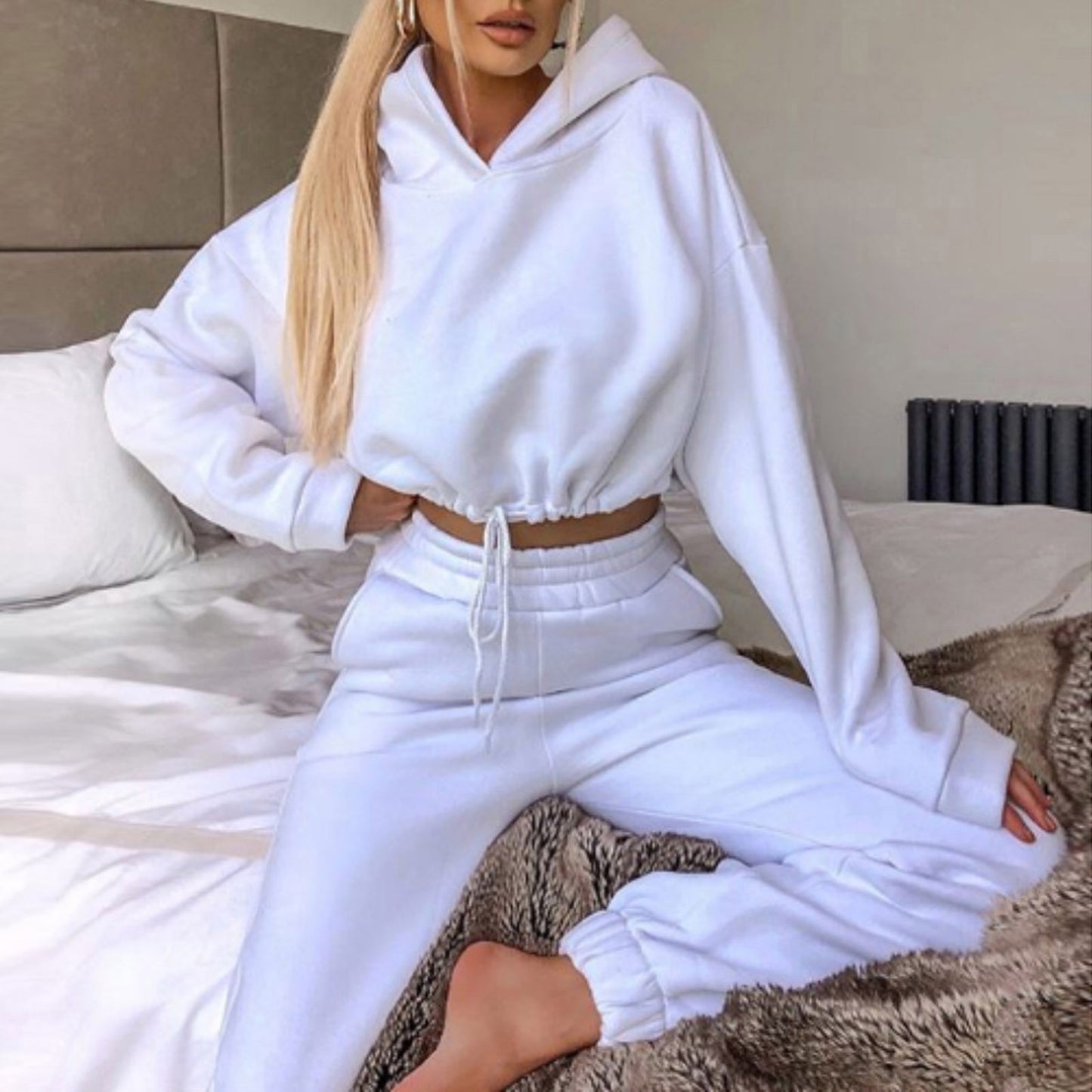 Jogging Suits For Women 2 Piece Sweatsuits Tracksuits Long Sleeve HoodieCasual Fitness Sportswear