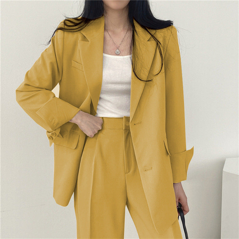 Women's Slim Fit Suit Jacket and Pants Set