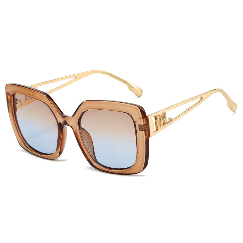 Sunglasses European and American Retro Square Sunglasses