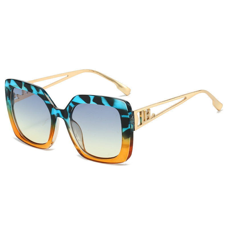 Sunglasses European and American Retro Square Sunglasses