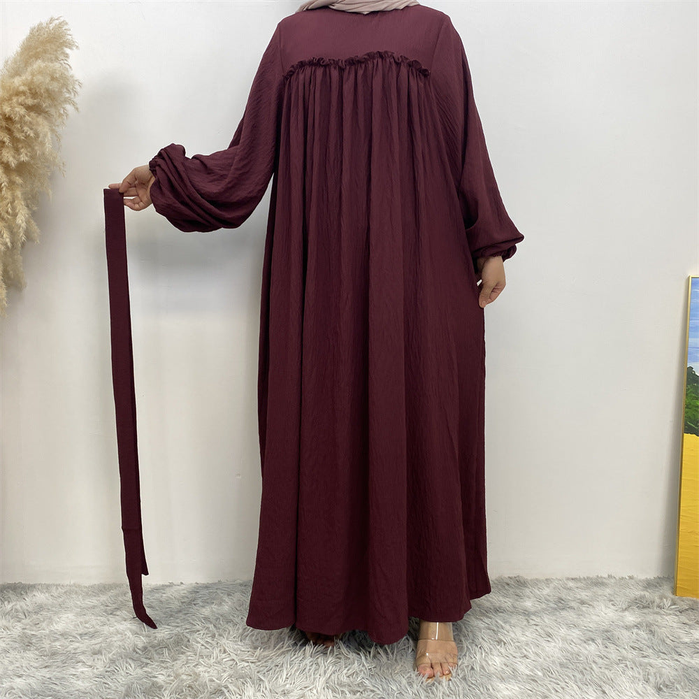 Muslim Abaya Dress with Side Pockets