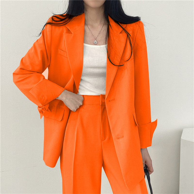 Women's Slim Fit Suit Jacket and Pants Set
