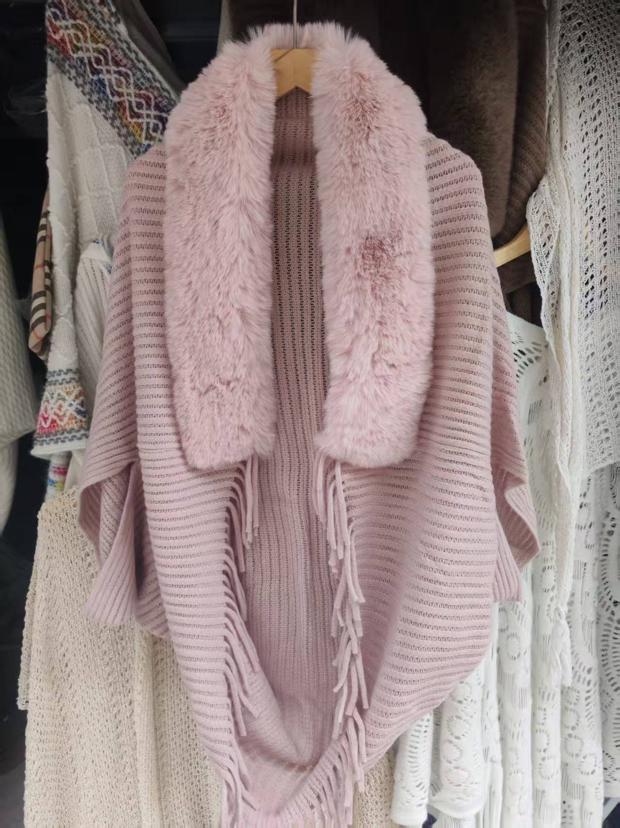 Womens knit cape