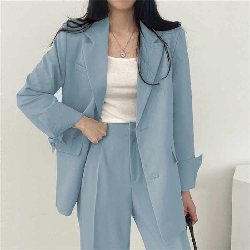 Women's Slim Fit Suit Jacket and Pants Set