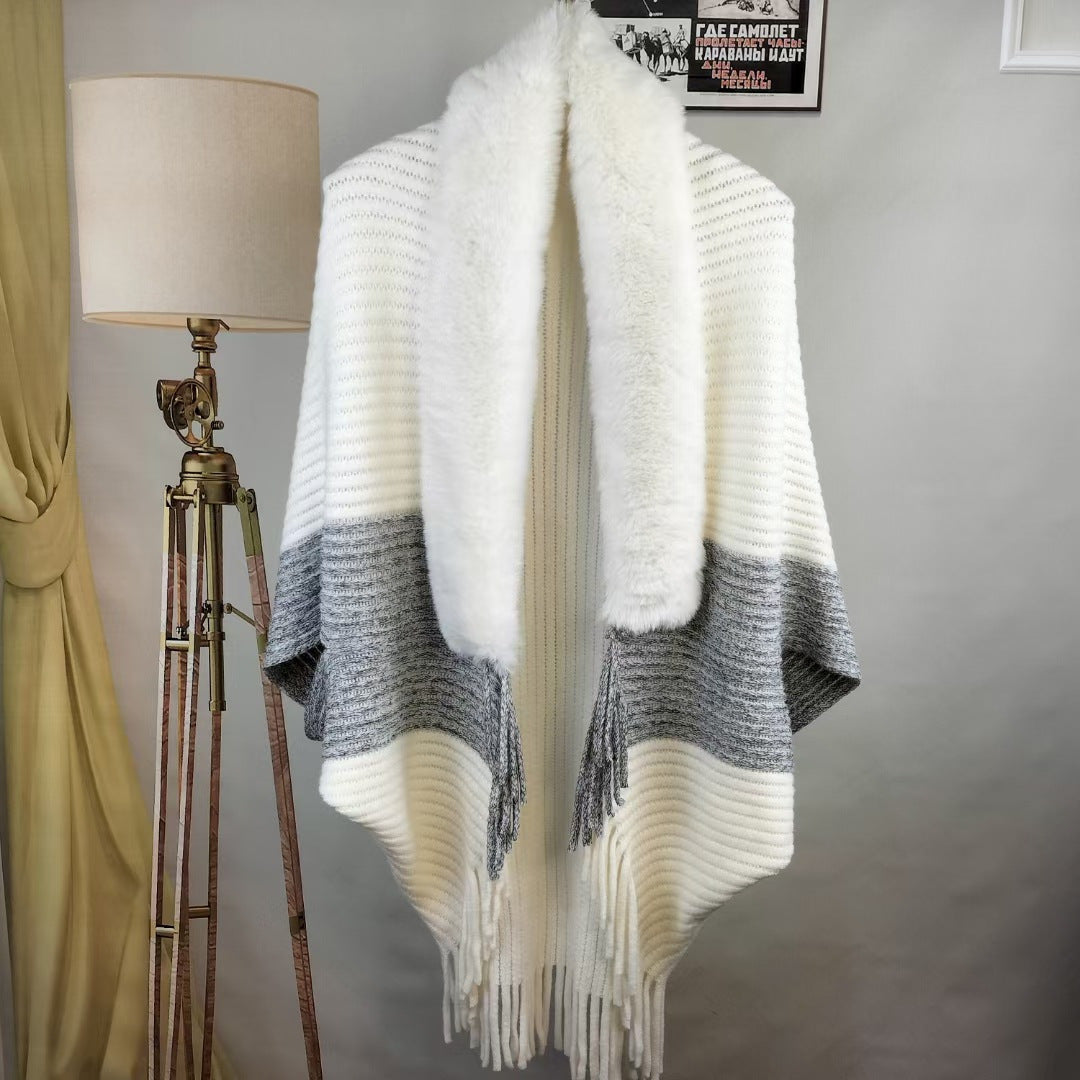 Womens knit cape