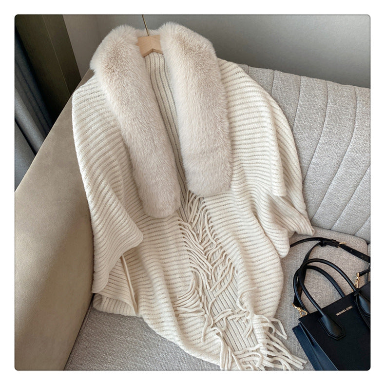Womens knit cape