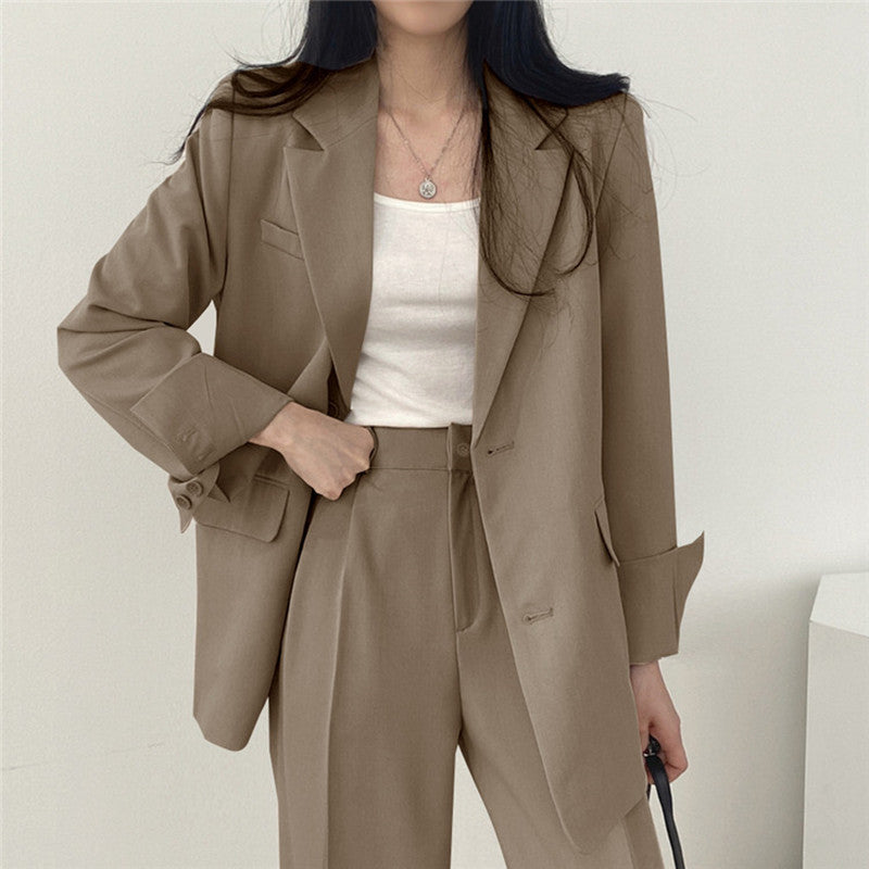 Women's Slim Fit Suit Jacket and Pants Set