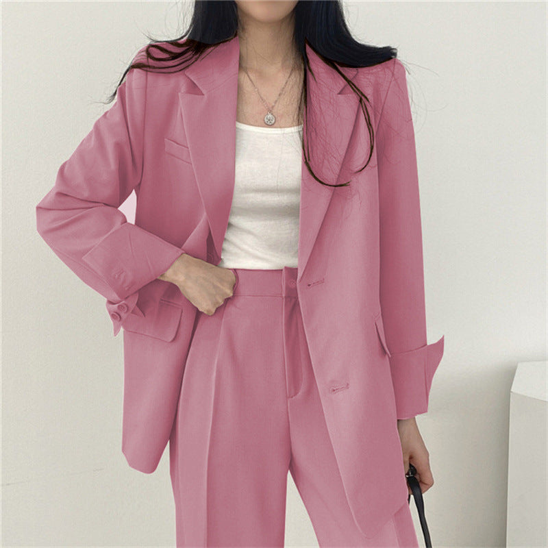 Women's Slim Fit Suit Jacket and Pants Set