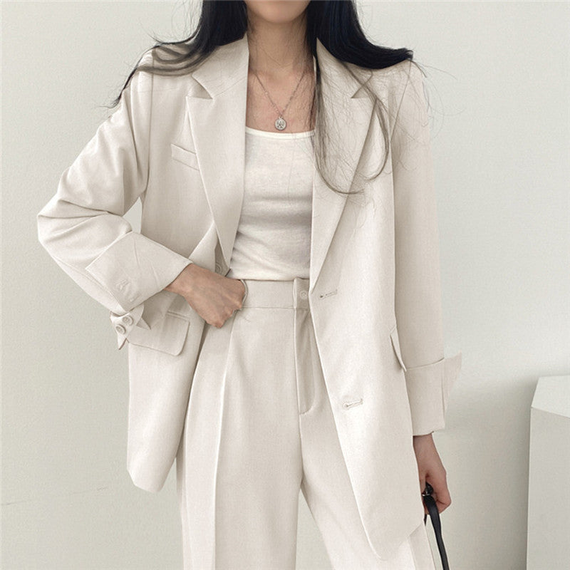 Women's Slim Fit Suit Jacket and Pants Set