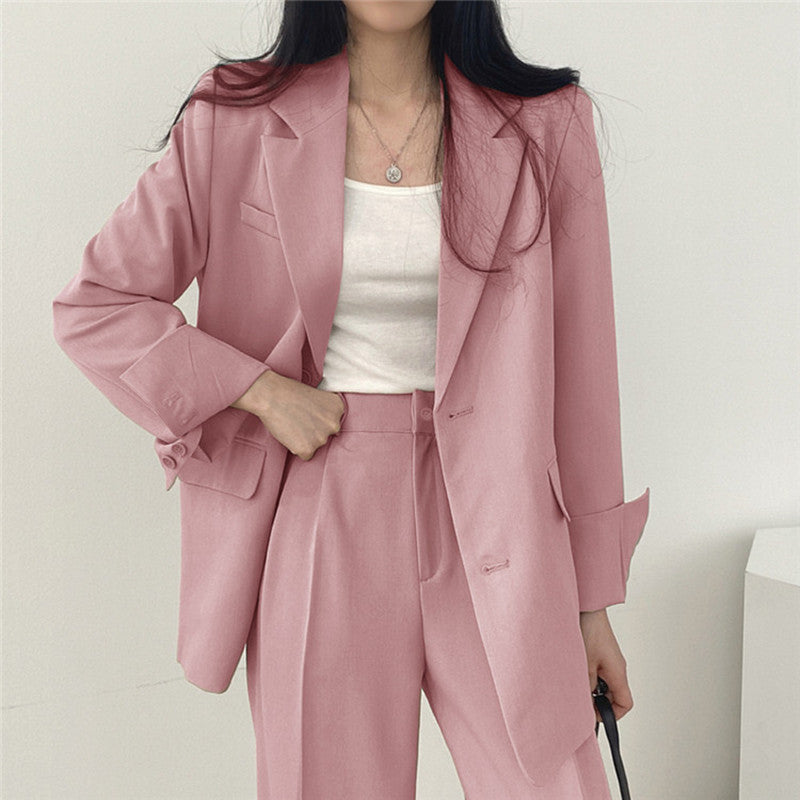 Women's Slim Fit Suit Jacket and Pants Set