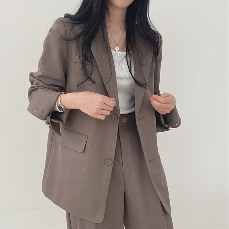 Women's Slim Fit Suit Jacket and Pants Set