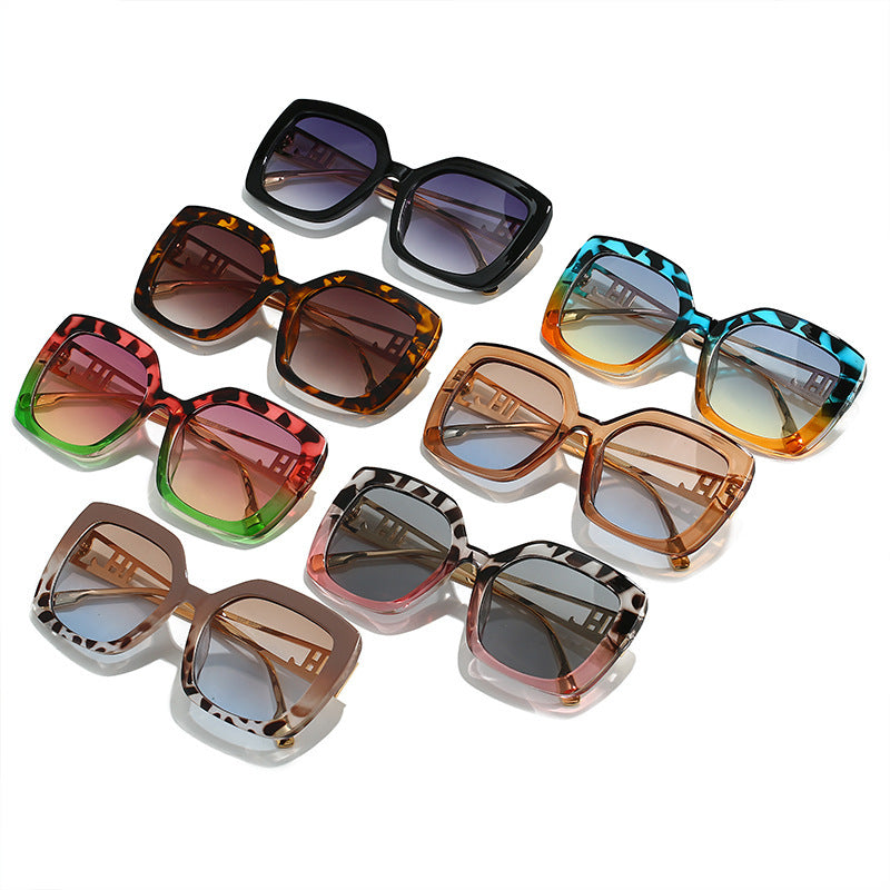 Sunglasses European and American Retro Square Sunglasses