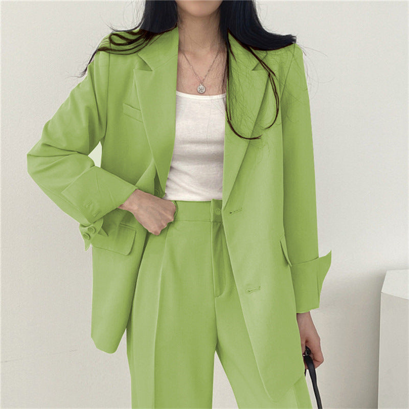 Women's Slim Fit Suit Jacket and Pants Set